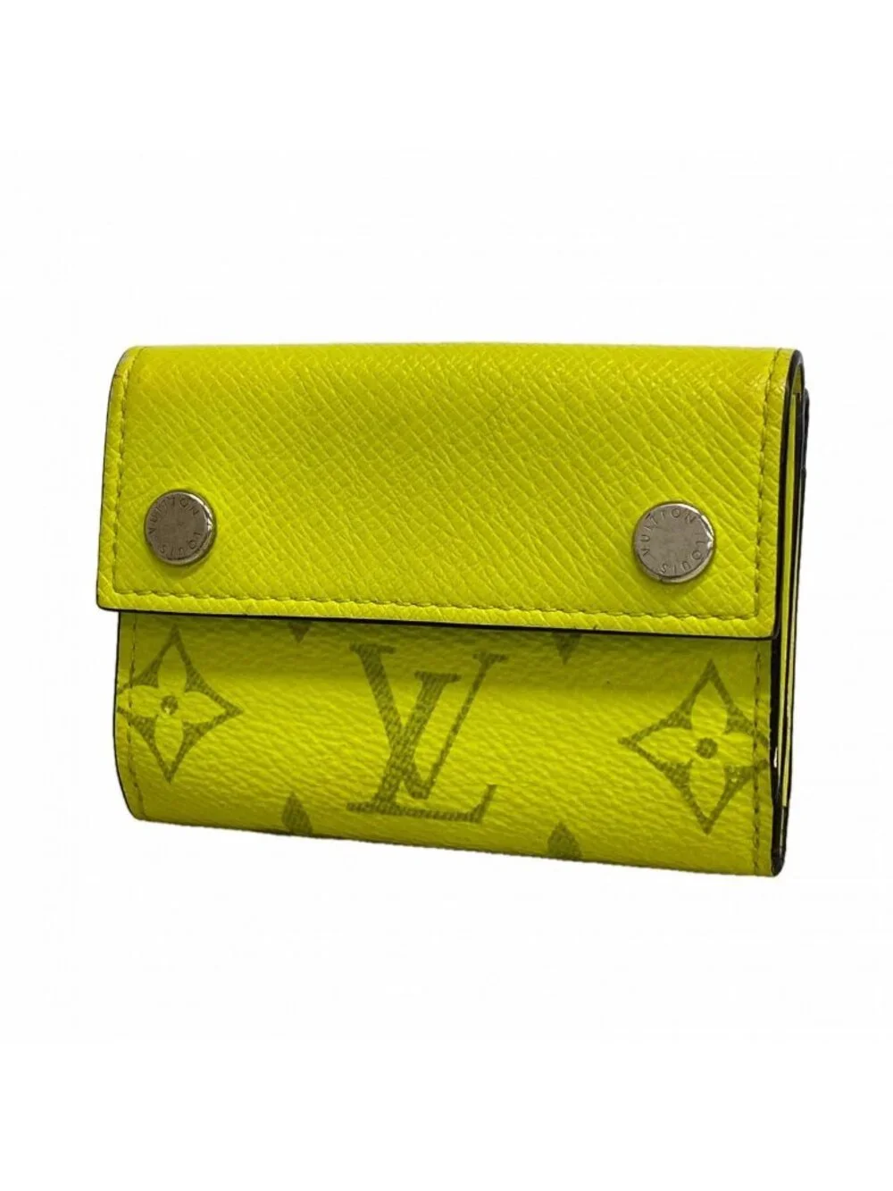 Louis Vuitton Trifold Wallet Taigarama Discovery Compact Jaune